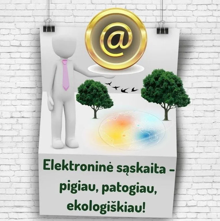 elektronine saskaita pigiau patogiau ekologiskiau
