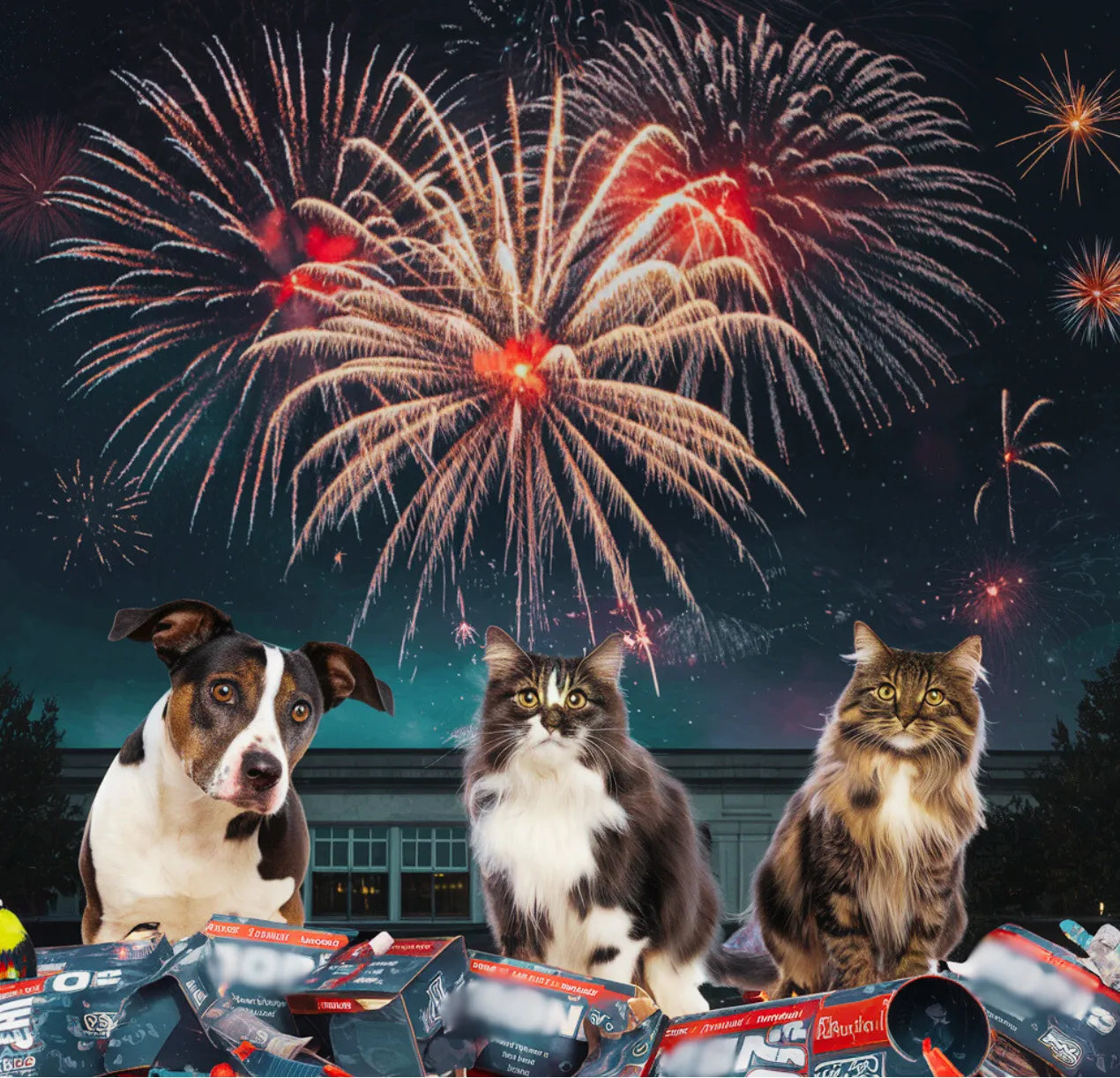 fejerverkai issigande gyvunai