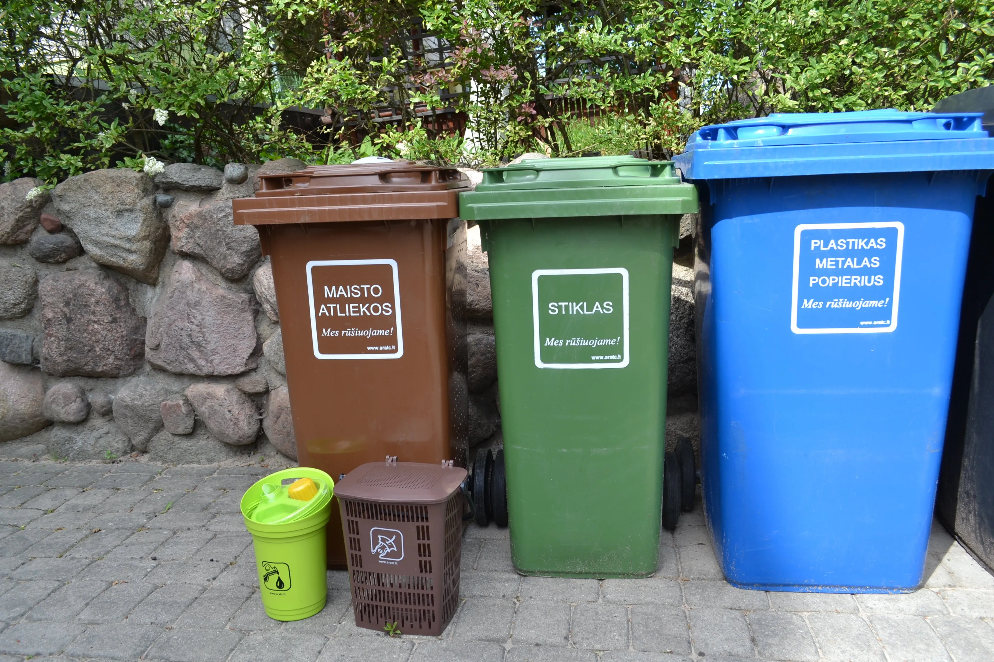 konteineriu komplektas individualiu