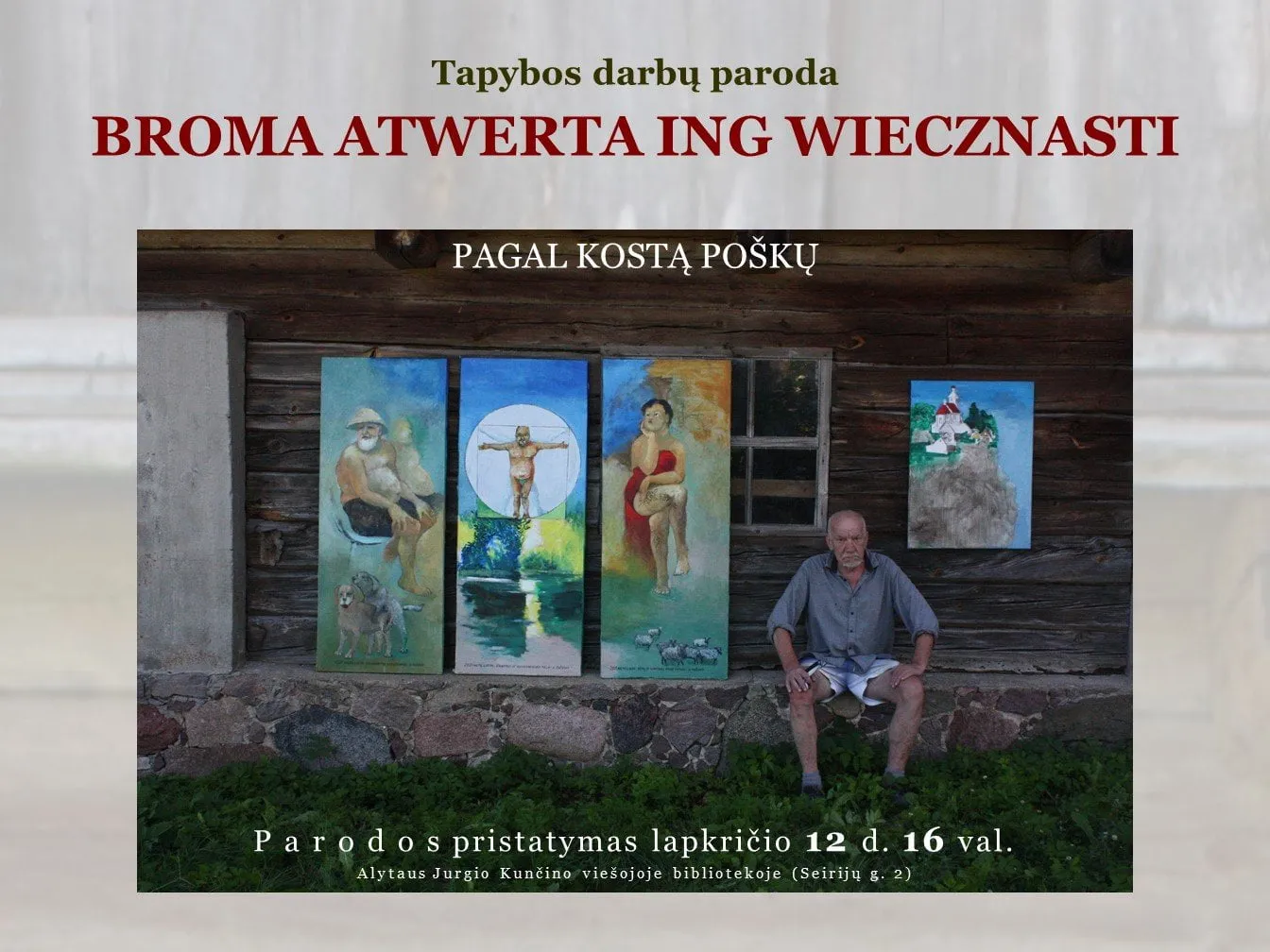 poskaus paroda plakatas