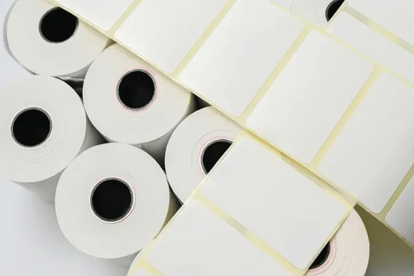 rolls white labels isolated direct 600nw 2250687427