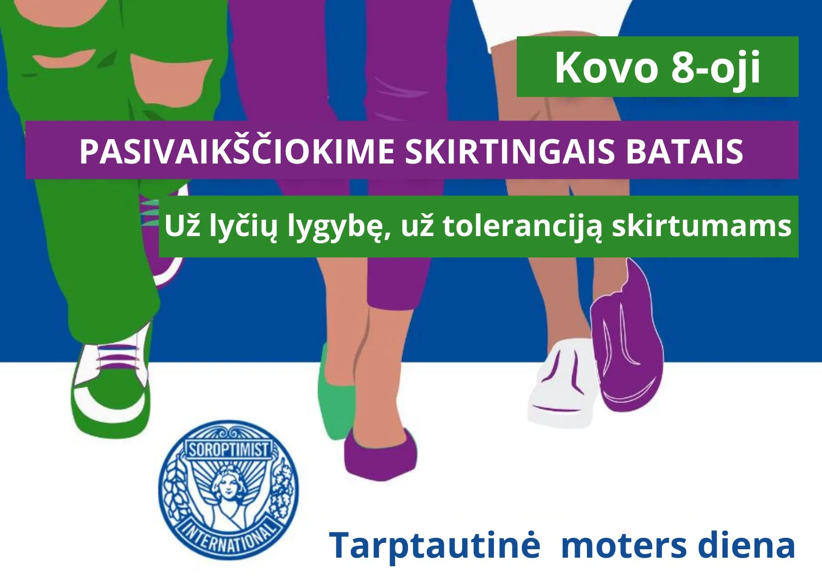 soroptimistes skirtingi batai