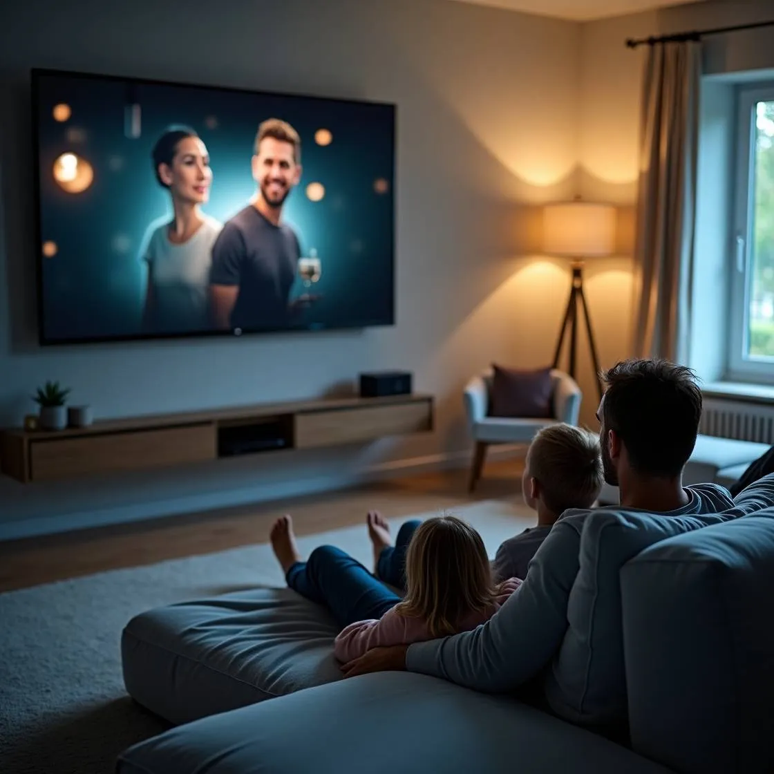 flux dev a serenely domestic scene depicts a european family l 1