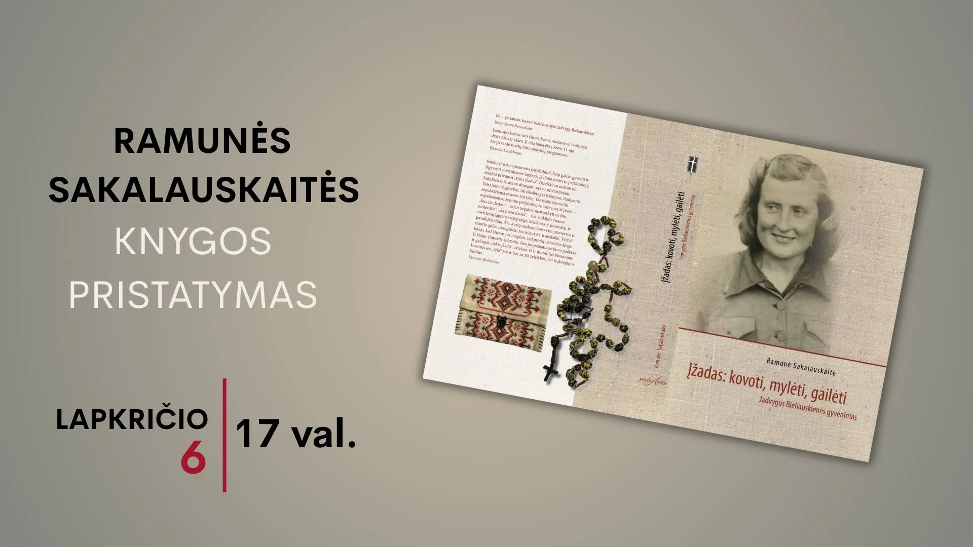 Ramunė Sakalauskaitė. FB event cover