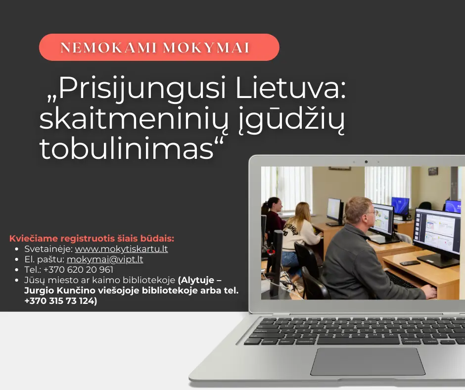 mokymai. vizualas