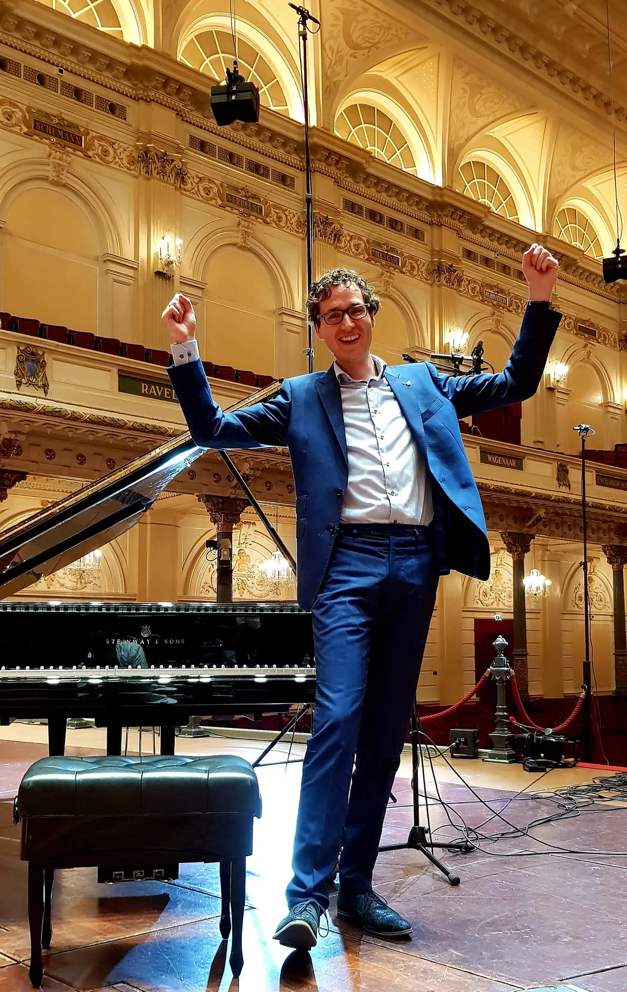 klaar met opnames in het concertgebouw eigen foto