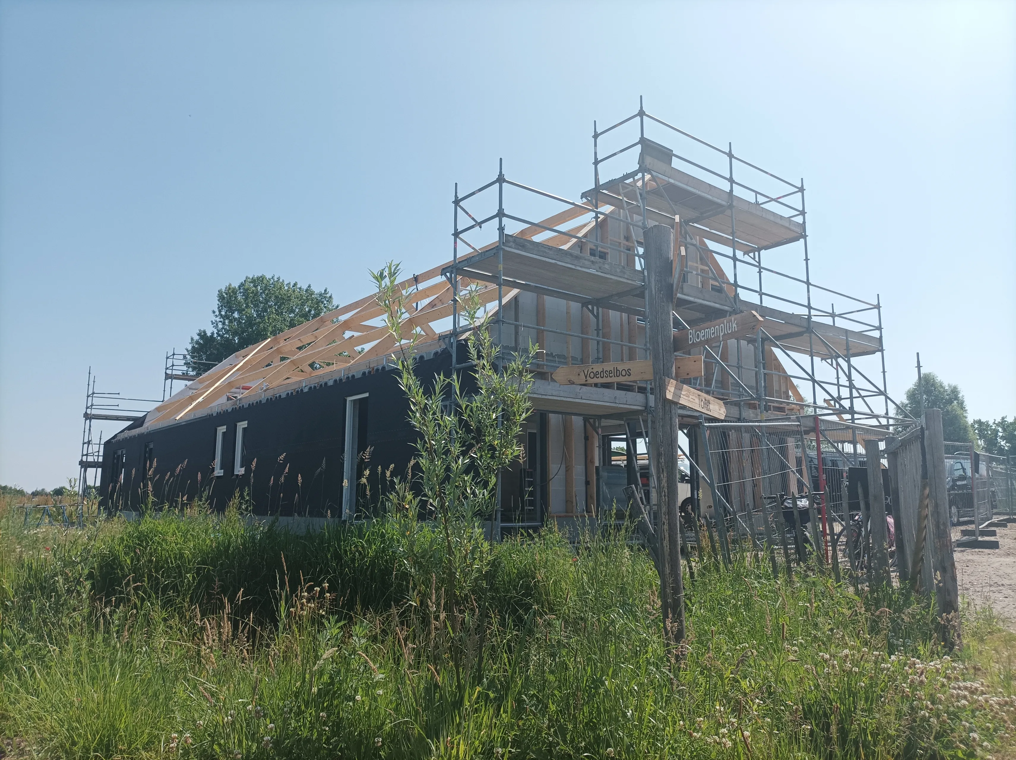 nieuwbouwhoeve land in zicht