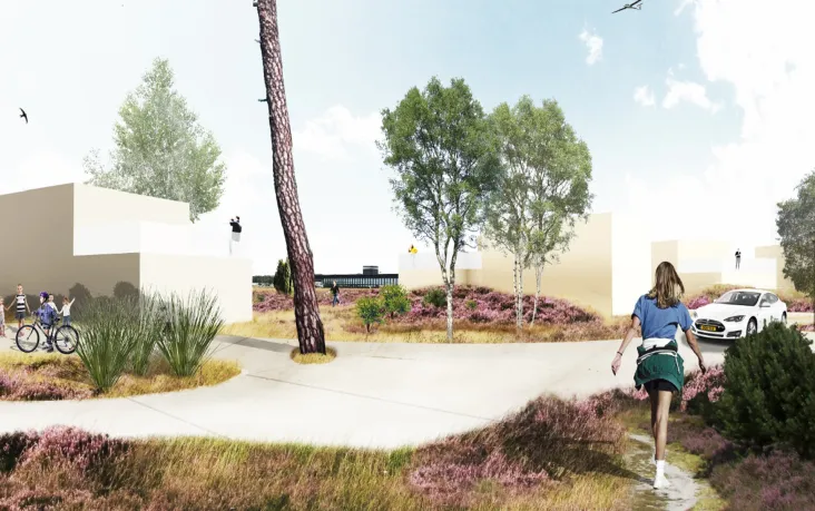 sfeerimpressie heidewonen woonwijk vliegbasis soesterberg