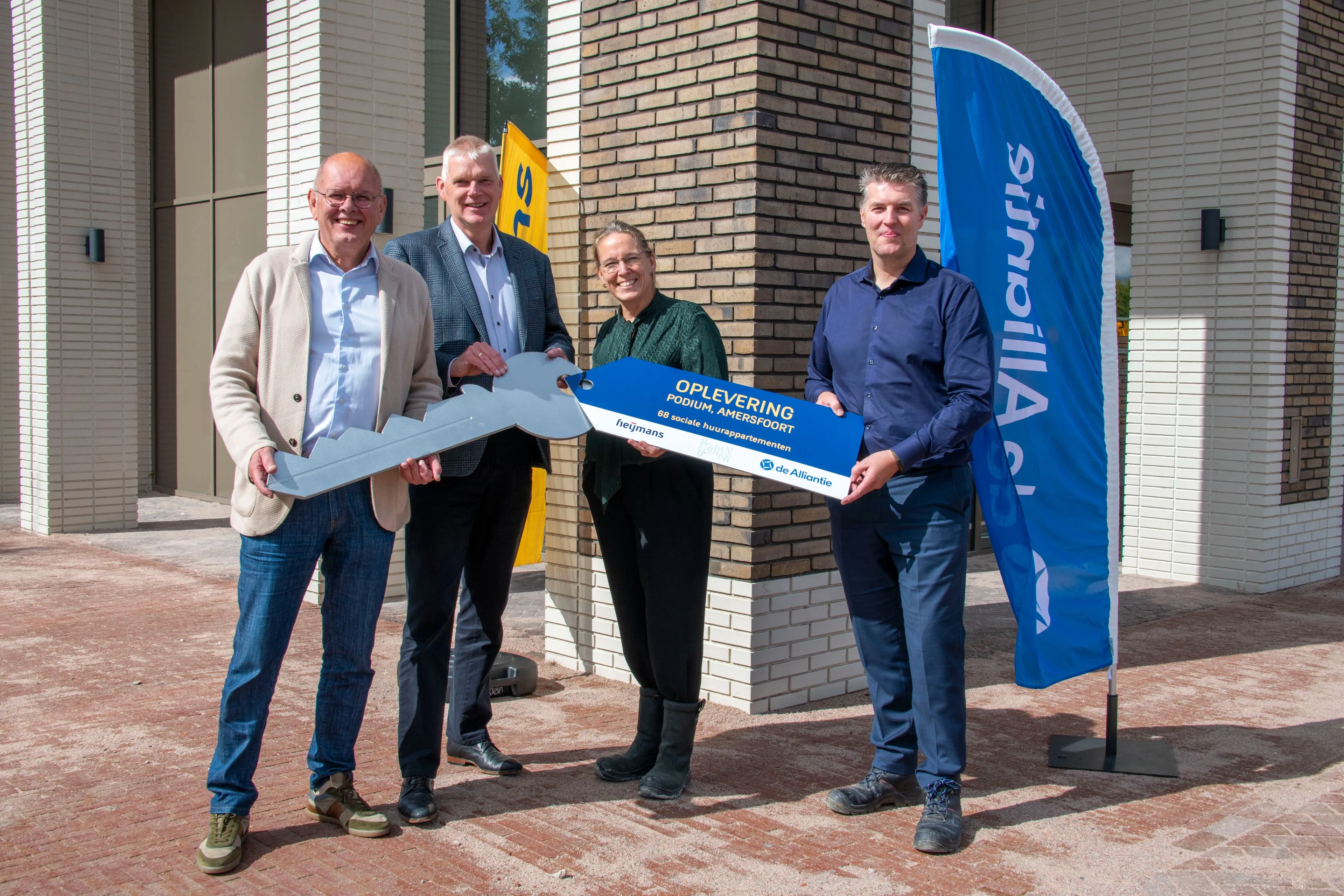 oplevering podium