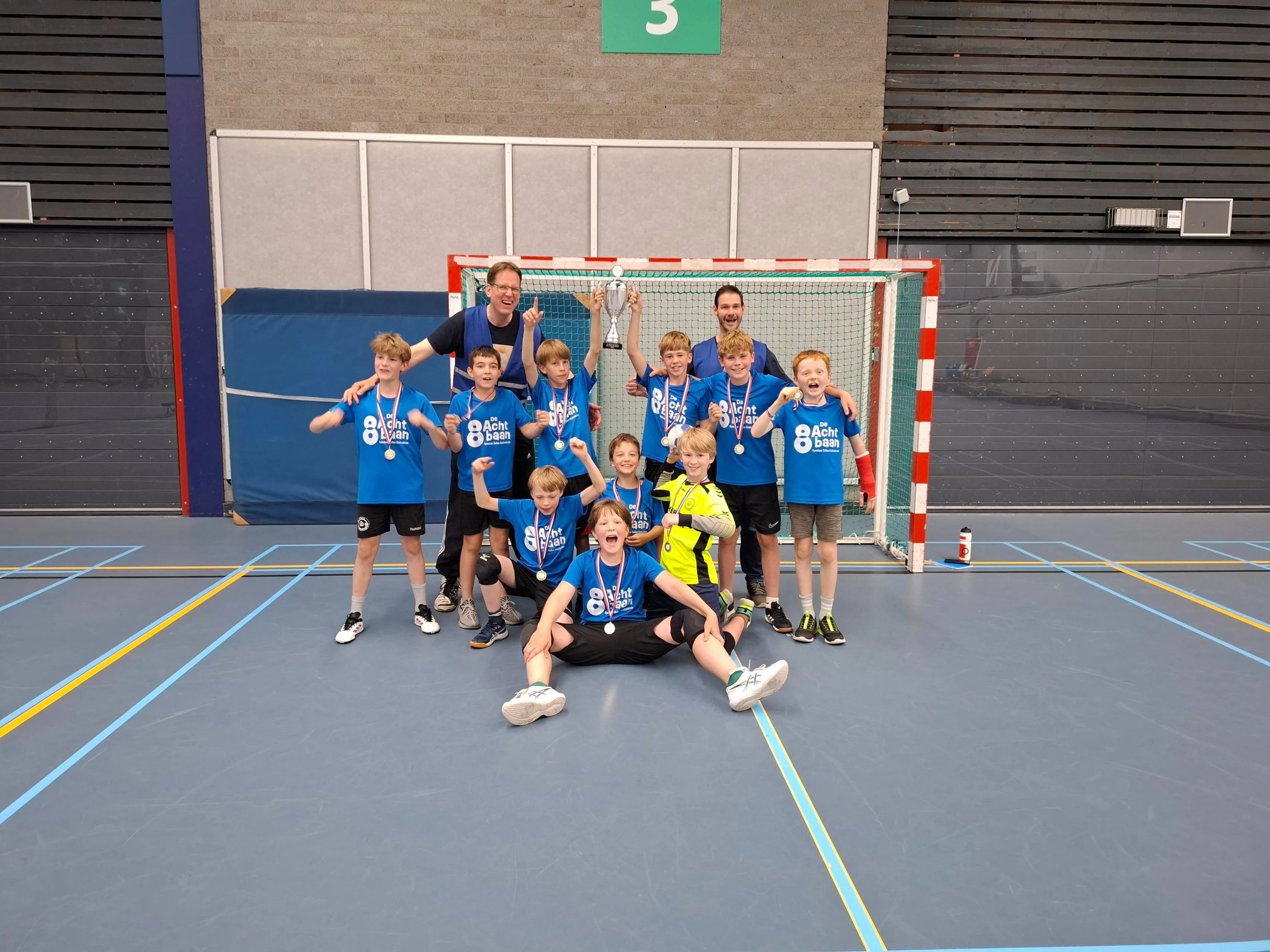foto voor de goal