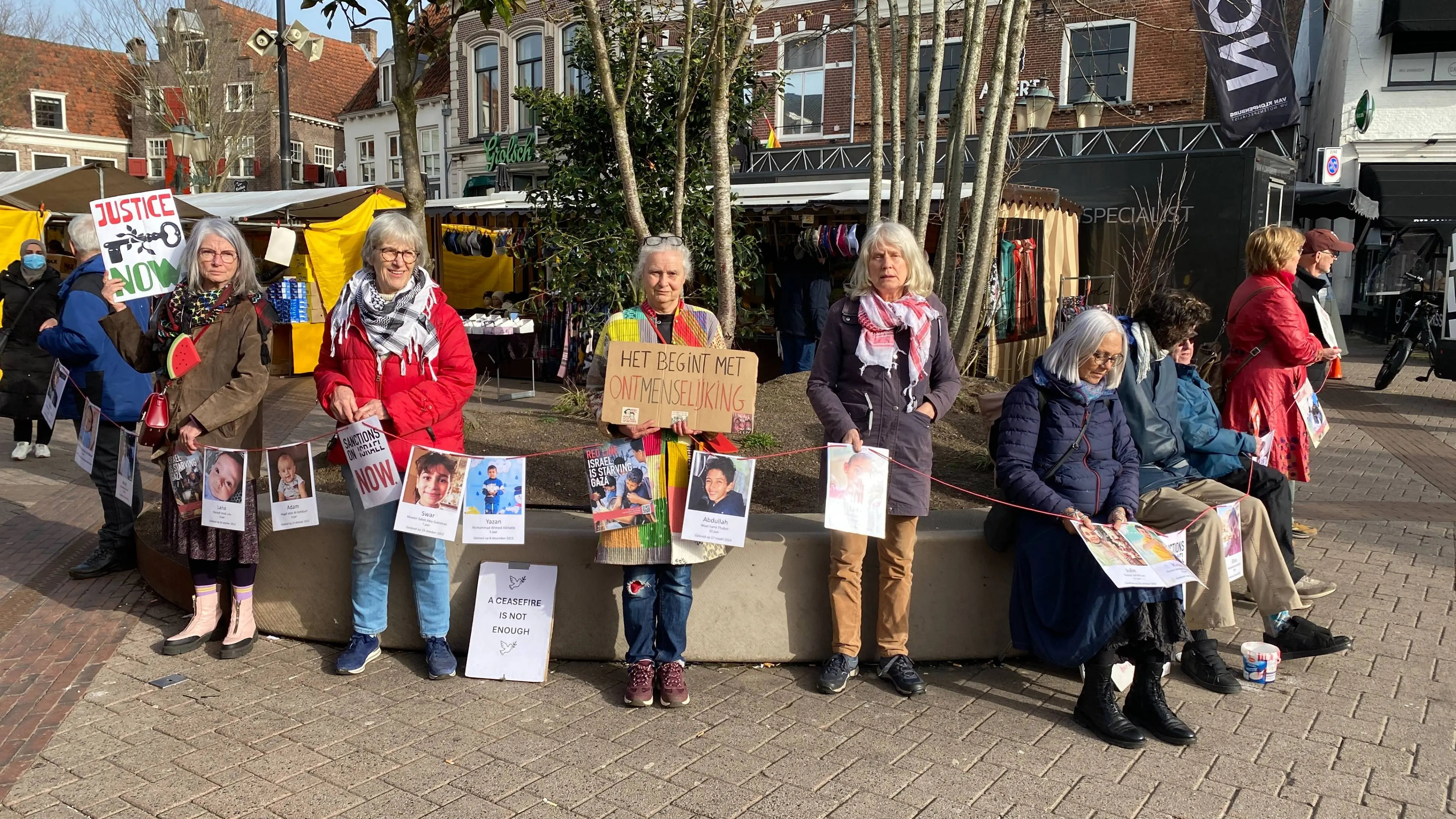 Stil Protest voor Palestina - 1