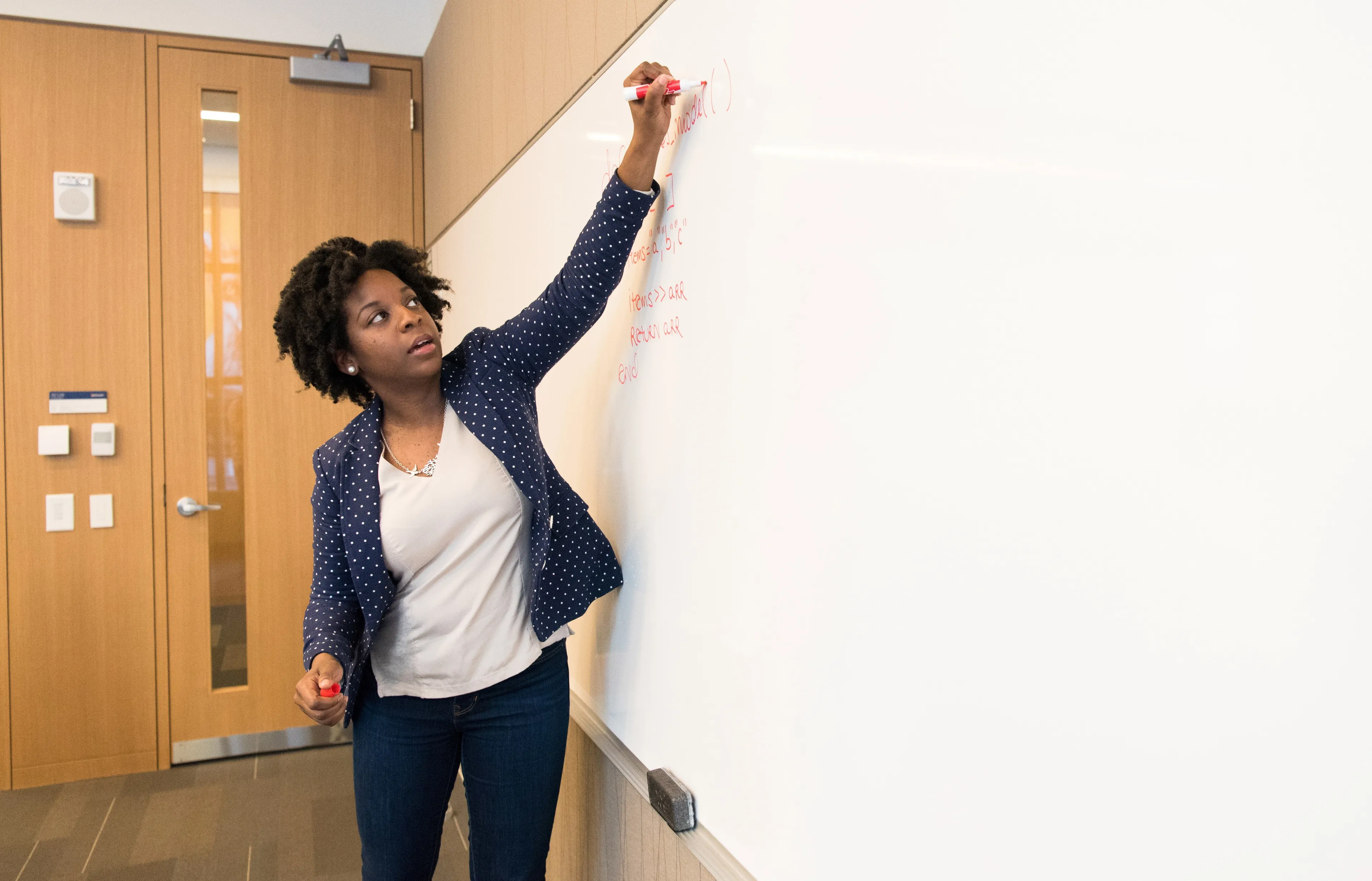 canva woman writing on dry erase board 2