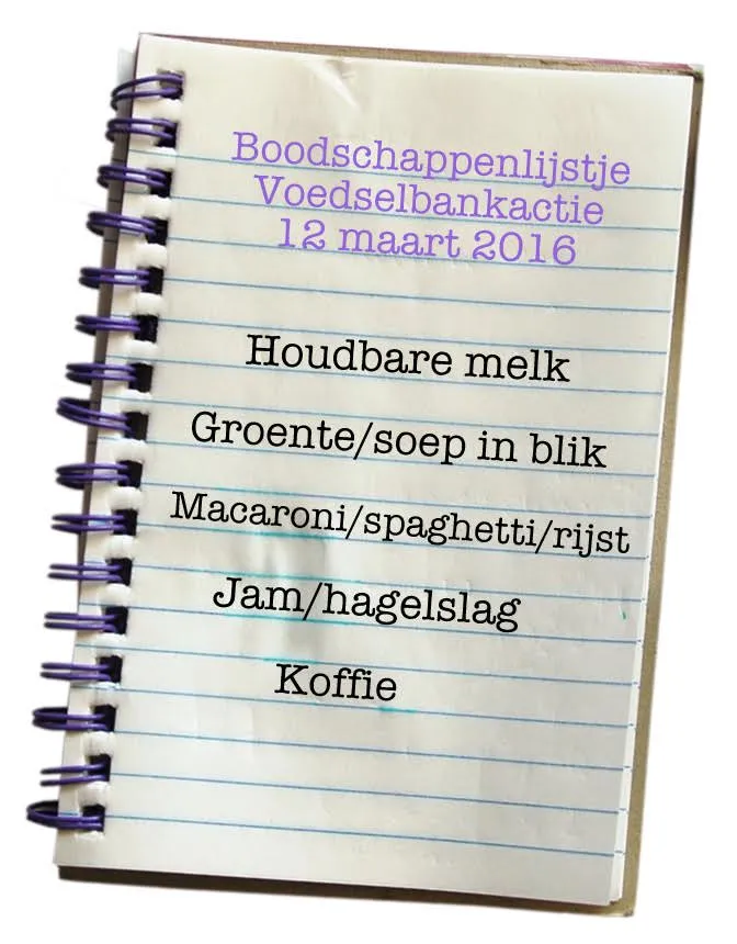 lijstje2016 voedselbankactie