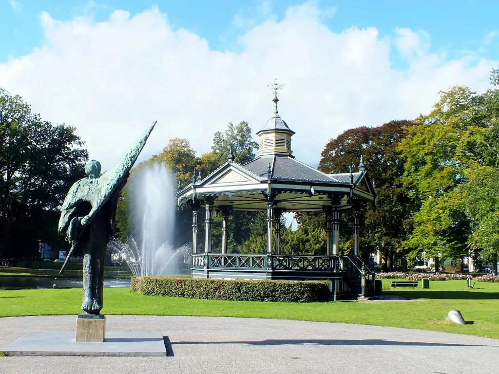 man met vlag fotogedachte