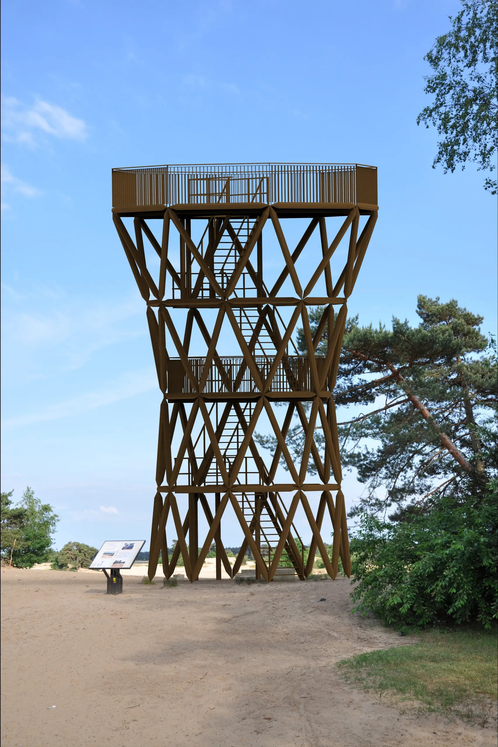 nieuwe uitkijktoren kootwijkerzand staatsbosbeheer