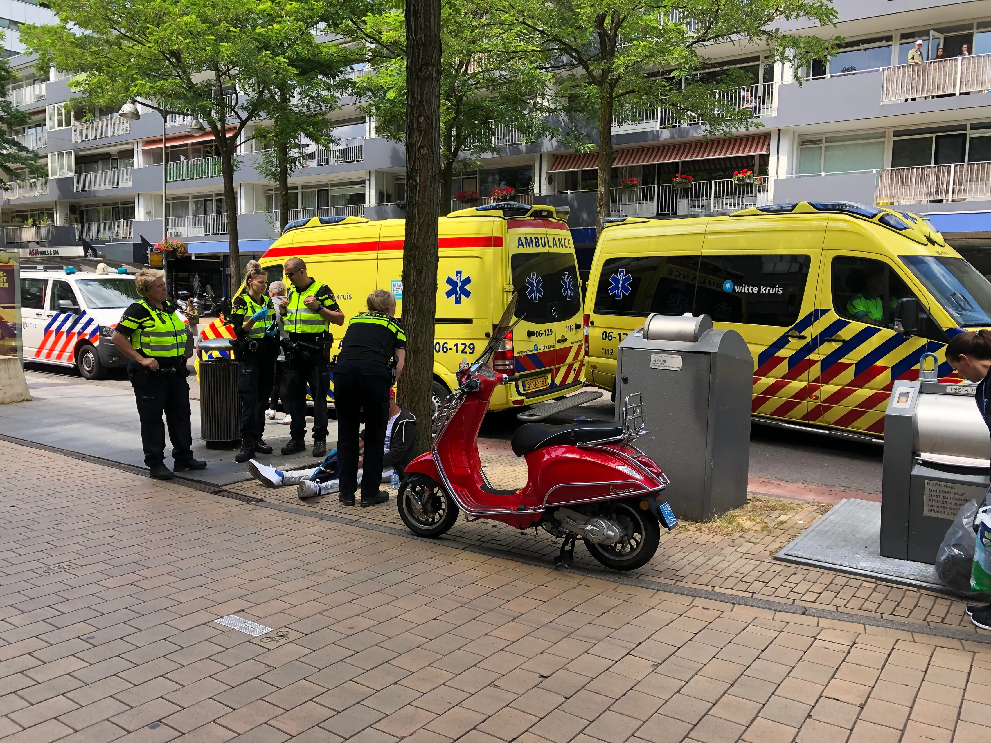 ongeluk scooter voetganger hofstraat 3