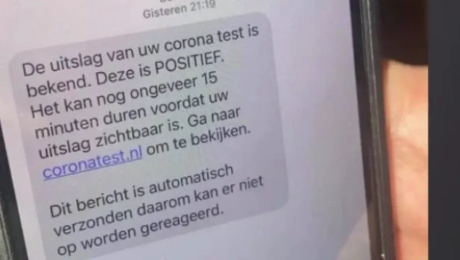 sms coroantest