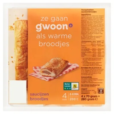 g woon saucijzenbroodjes 4 stuks 29029png