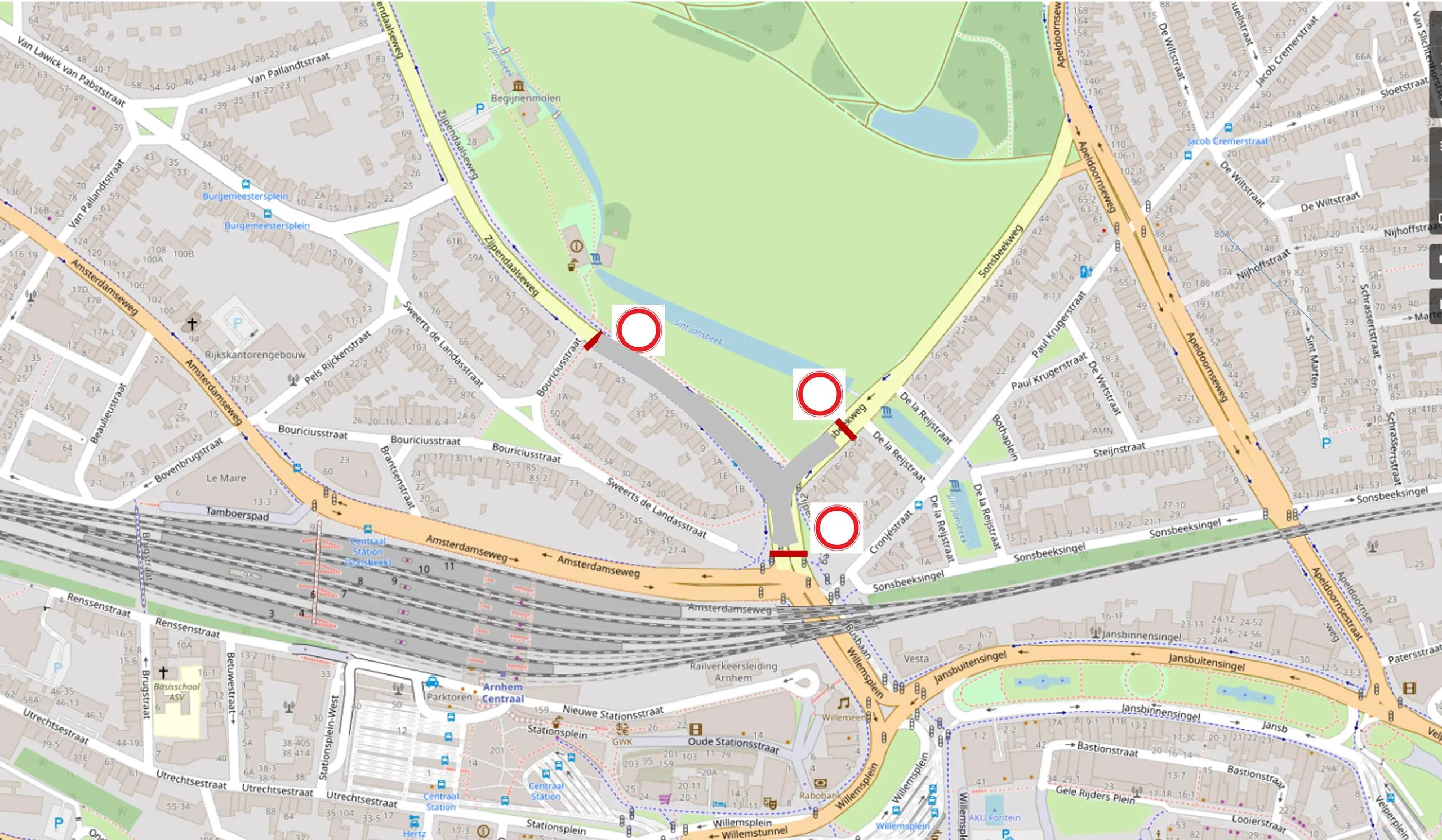 kruispunt sonsbeekwegzijpendaalseweg