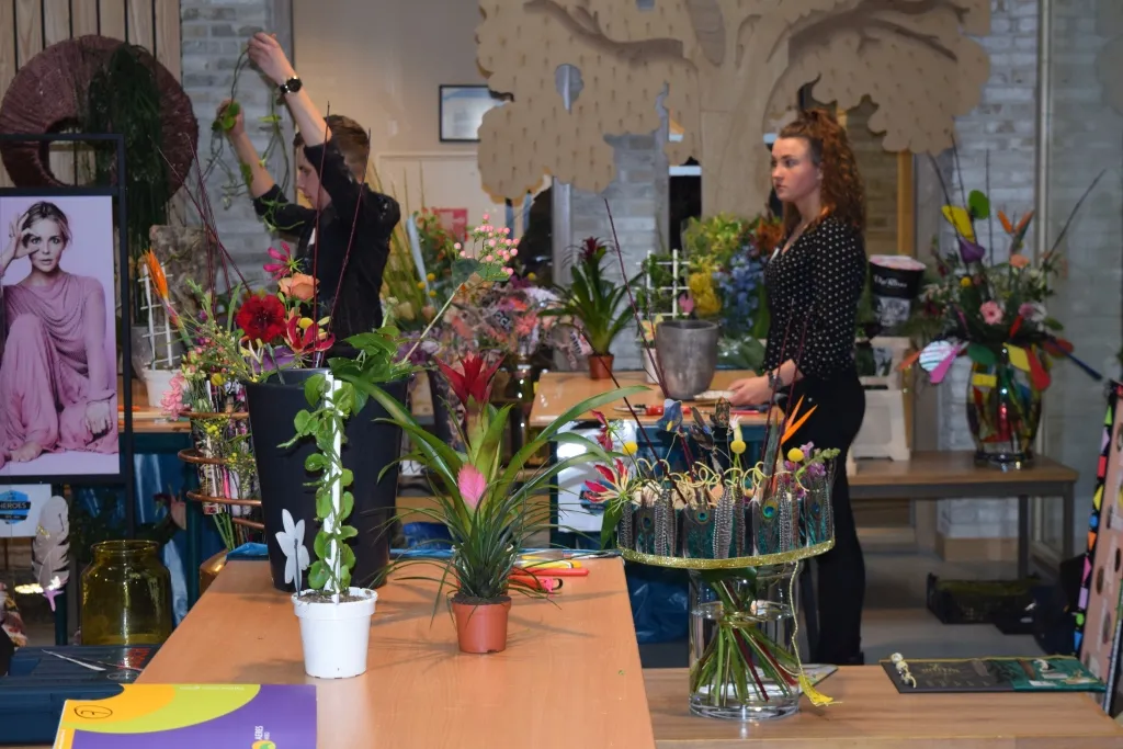 kwalificatiewedstrijd bloembinden bij aeres mbo velp