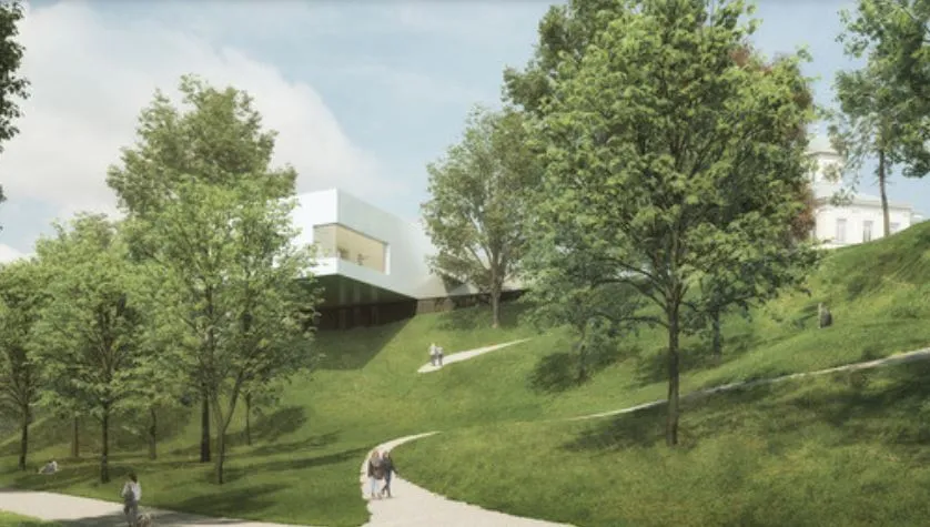 museumaarnhemnieuwe vleugel museum arnhem zweeft straks 15 meter boven de helling
