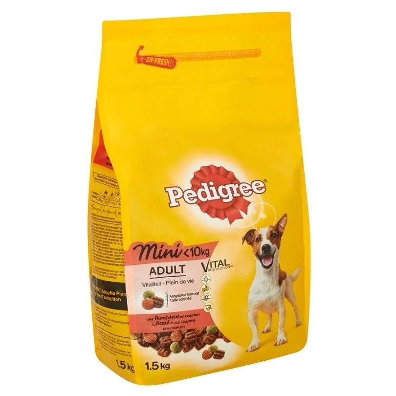 recallmars pedigree adult mini rundvlees
