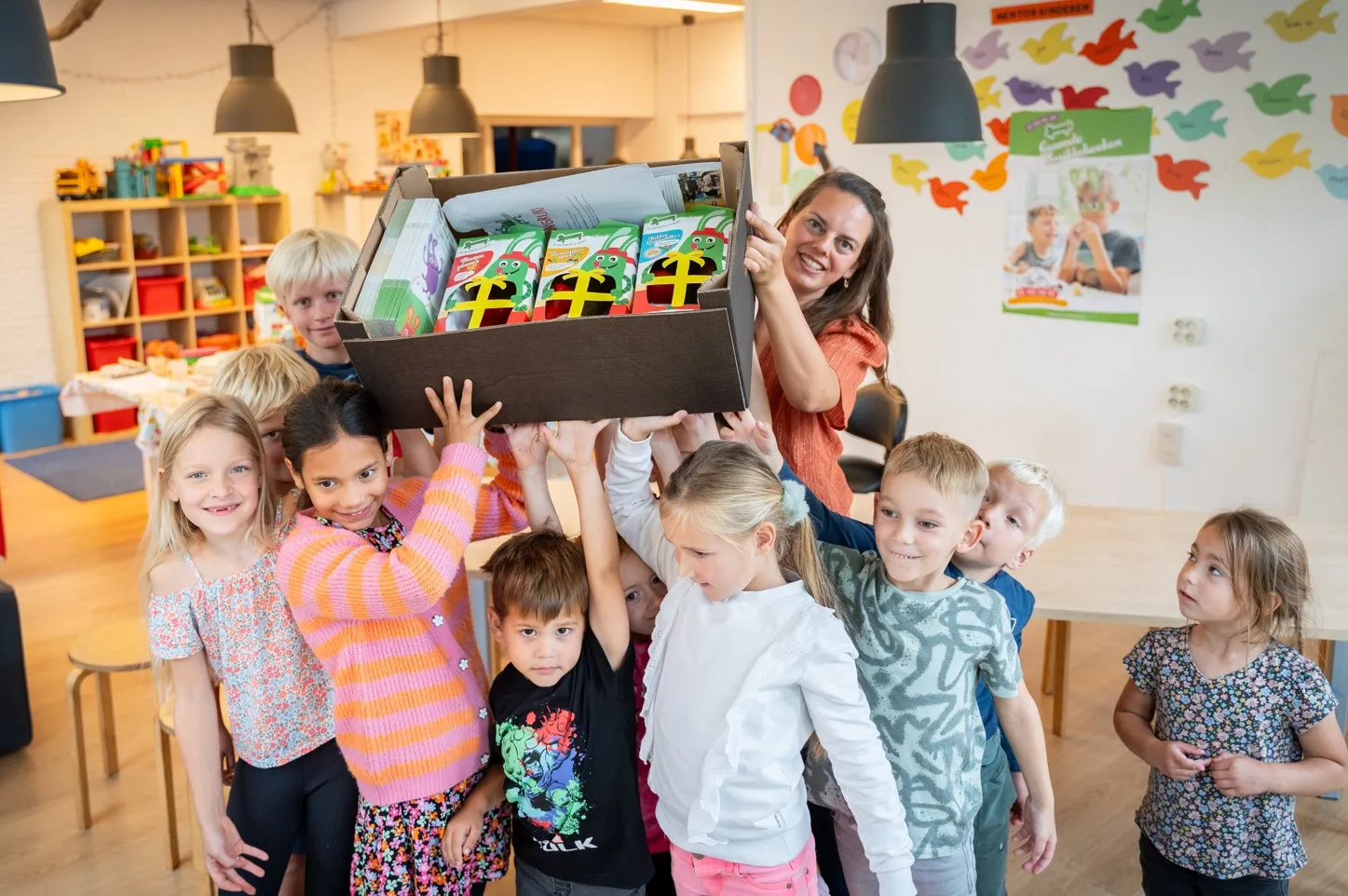 de aftrap op bso prinses irenestraat van kinderopvangorganistie kidsfirst in assen
