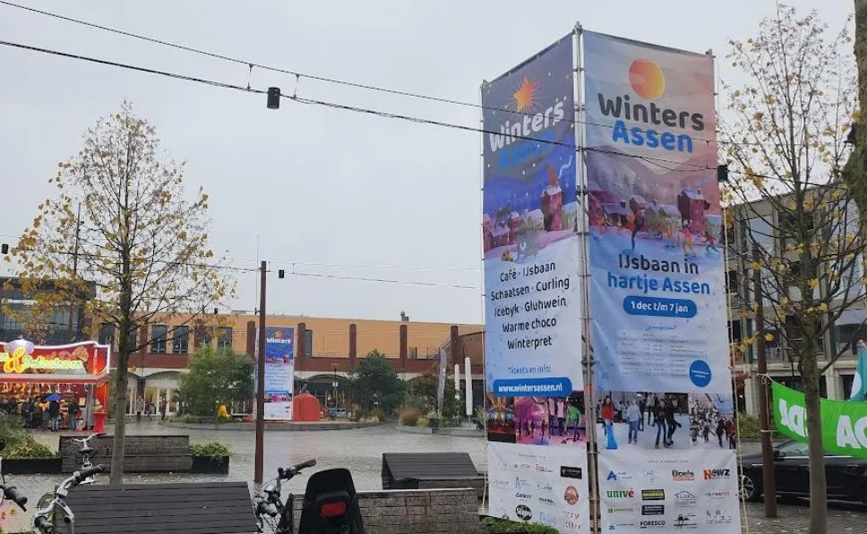 foto koopmansplein winters assen