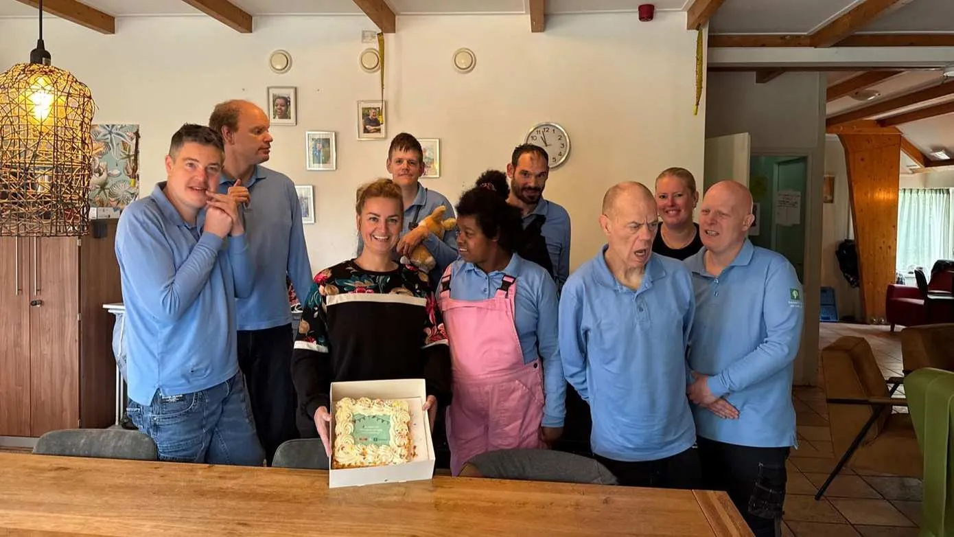 Taartmoment in 't Leefhuis