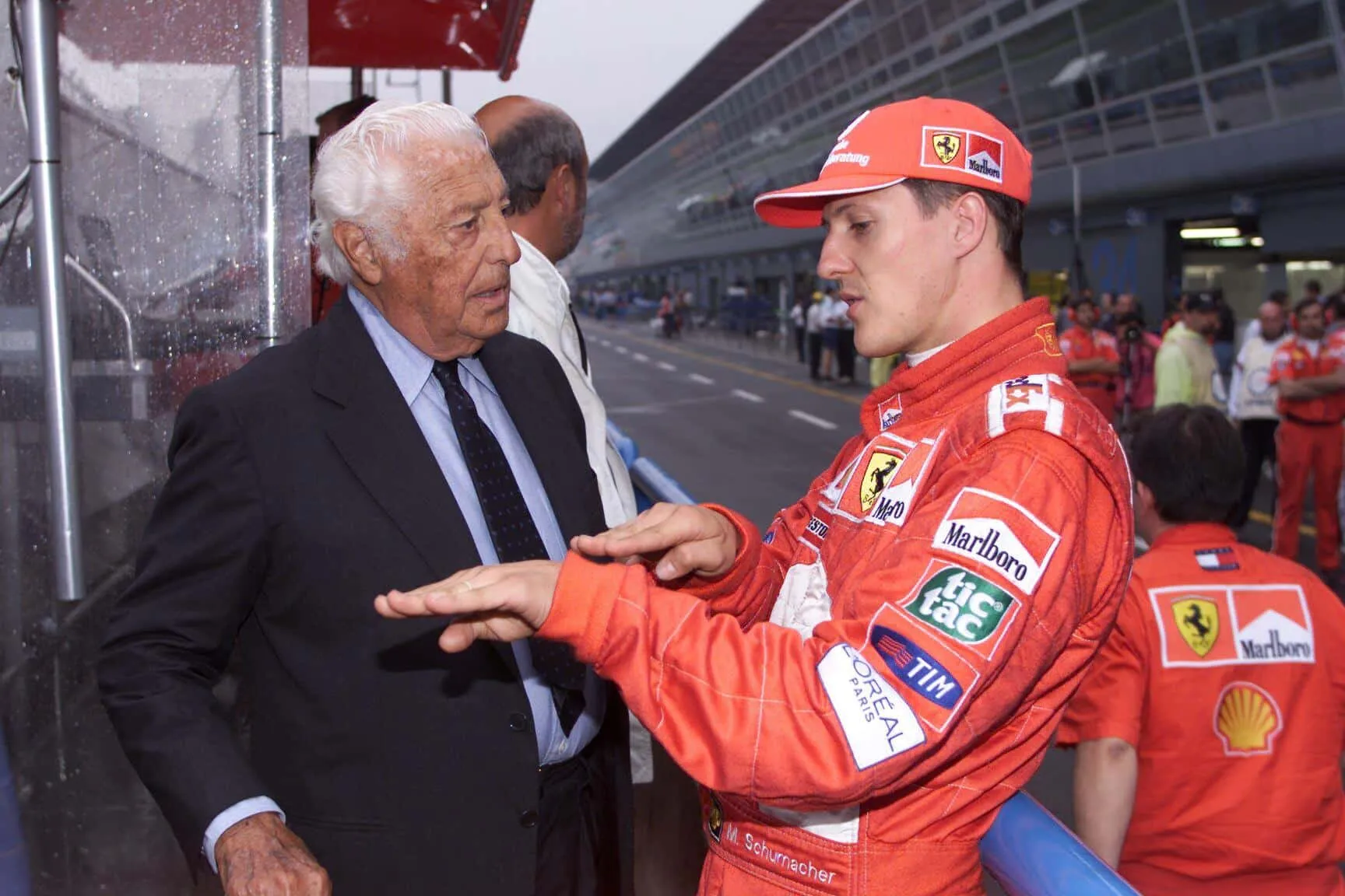 michael schumacher con gianni agnelli