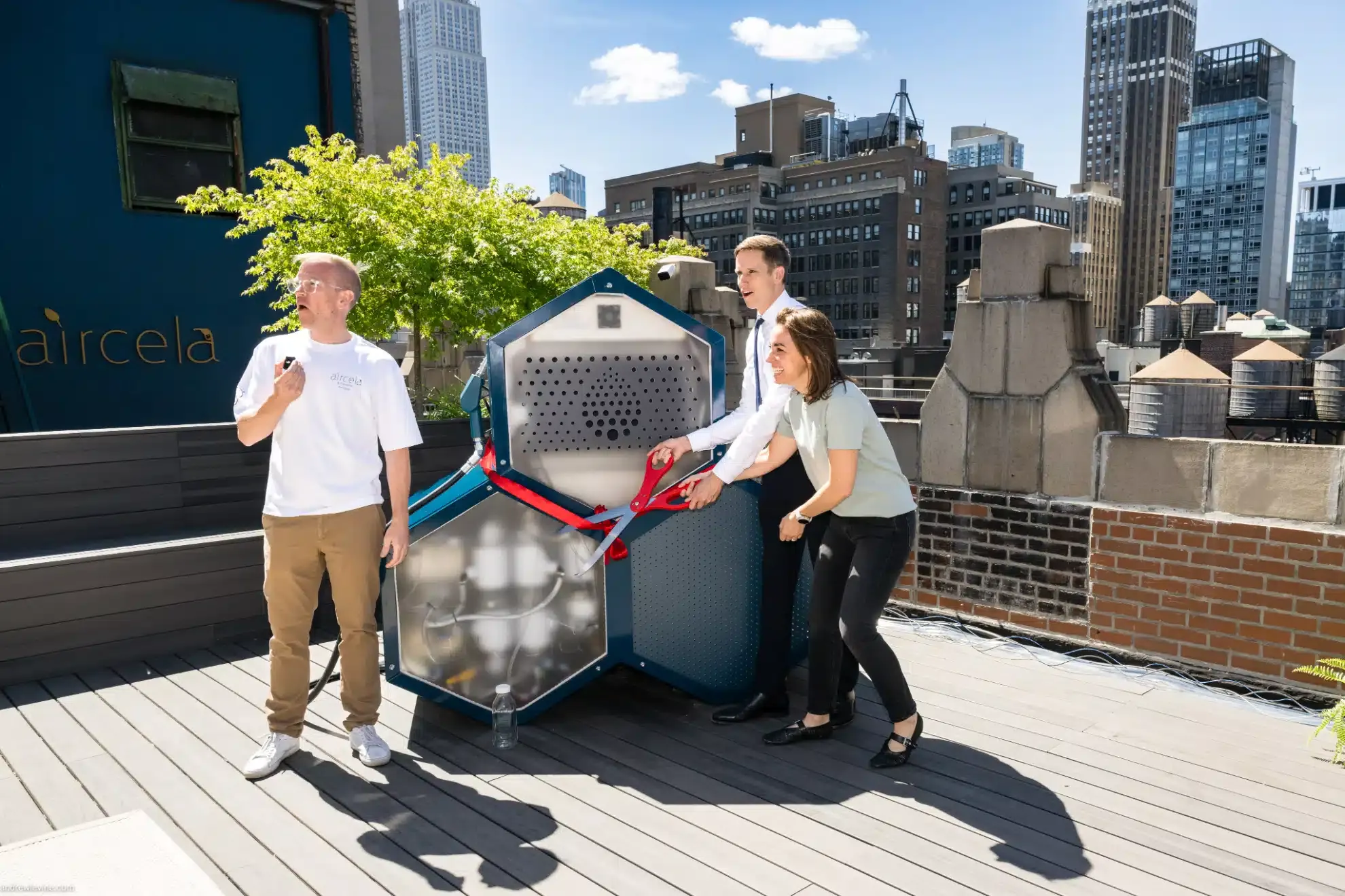 aircela founders ribbon cutting