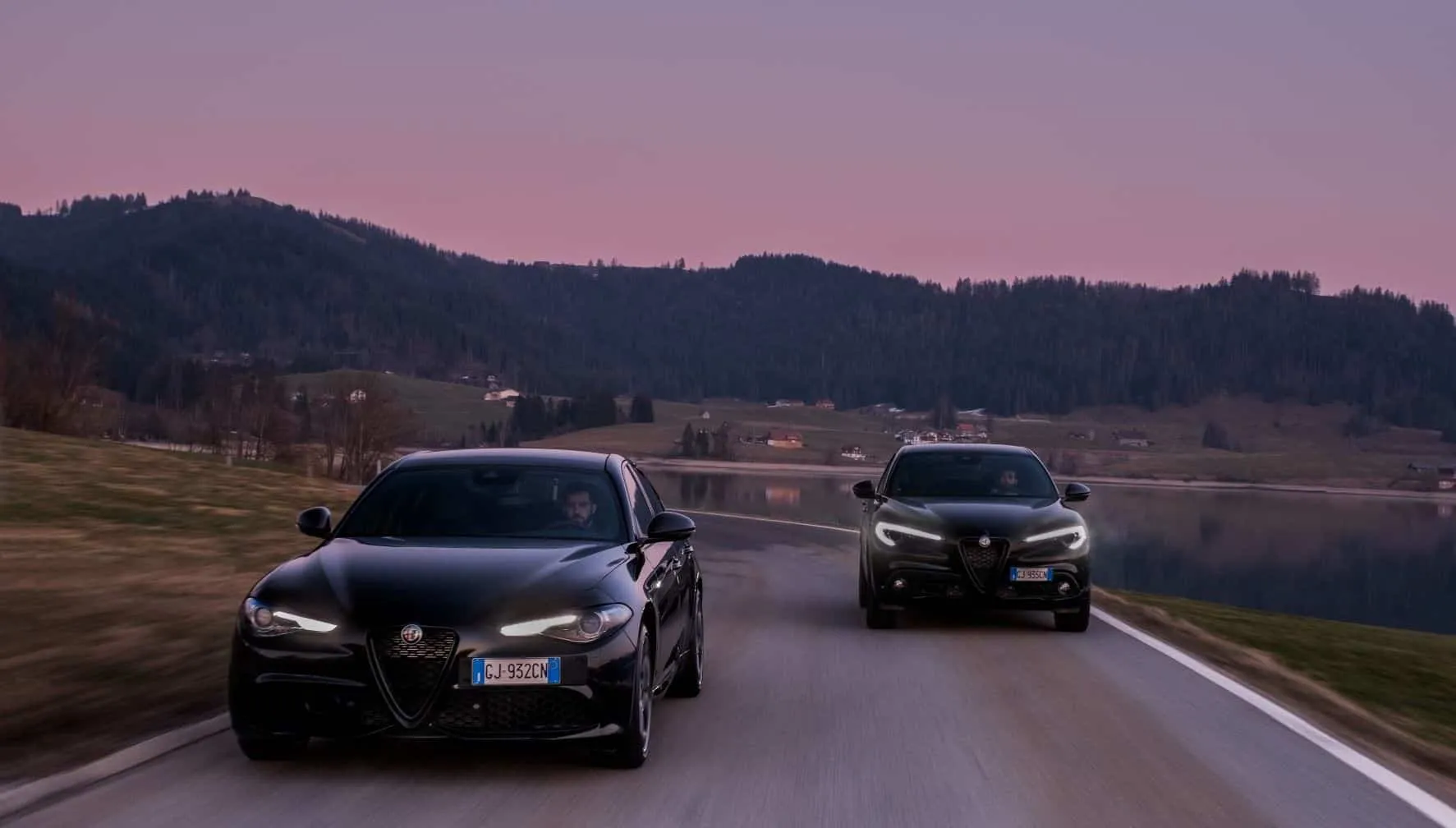 alfa romeo giulia estrema stelvio estrema in azione