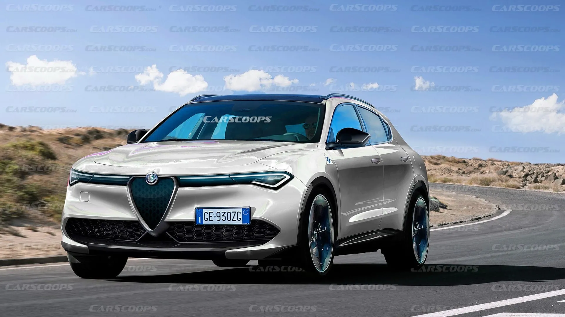 alfa romeo giulietta ev render