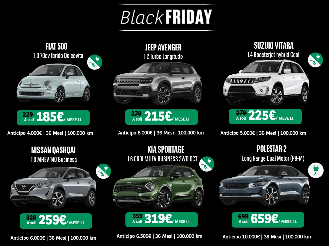 arval black friday 2023 offerte privati