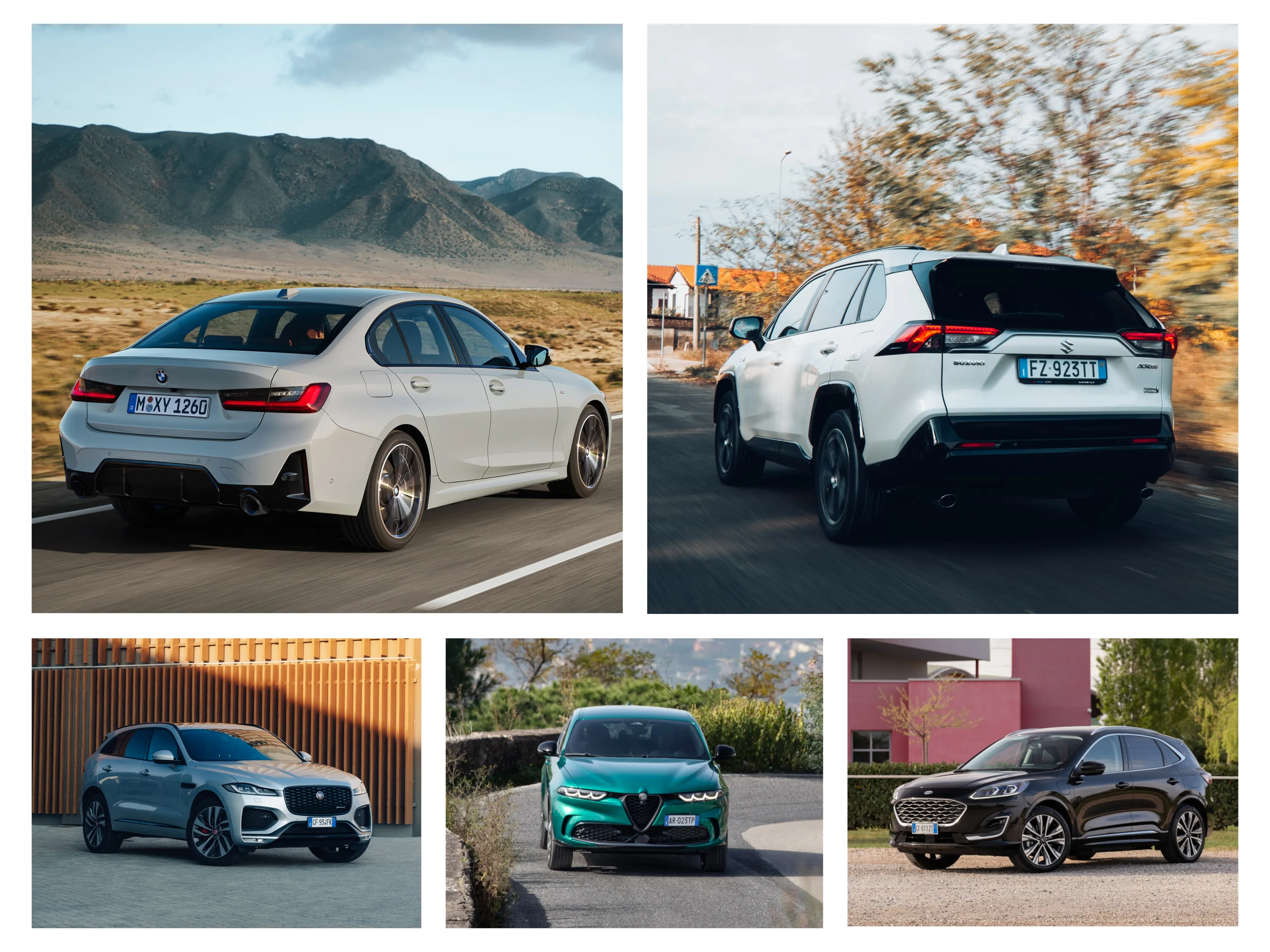 auto ibride plug in 2023 bmw 330e suzuki across jaguar f pace alfa tonale ford kuga 4 3