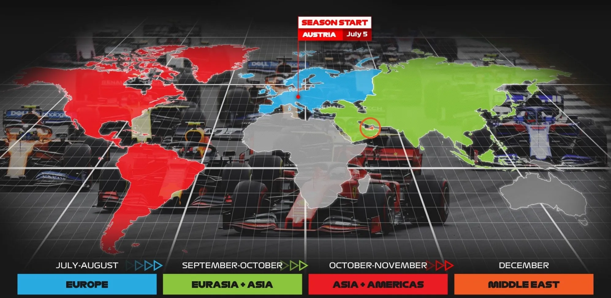 calendario gp f1 2020 1