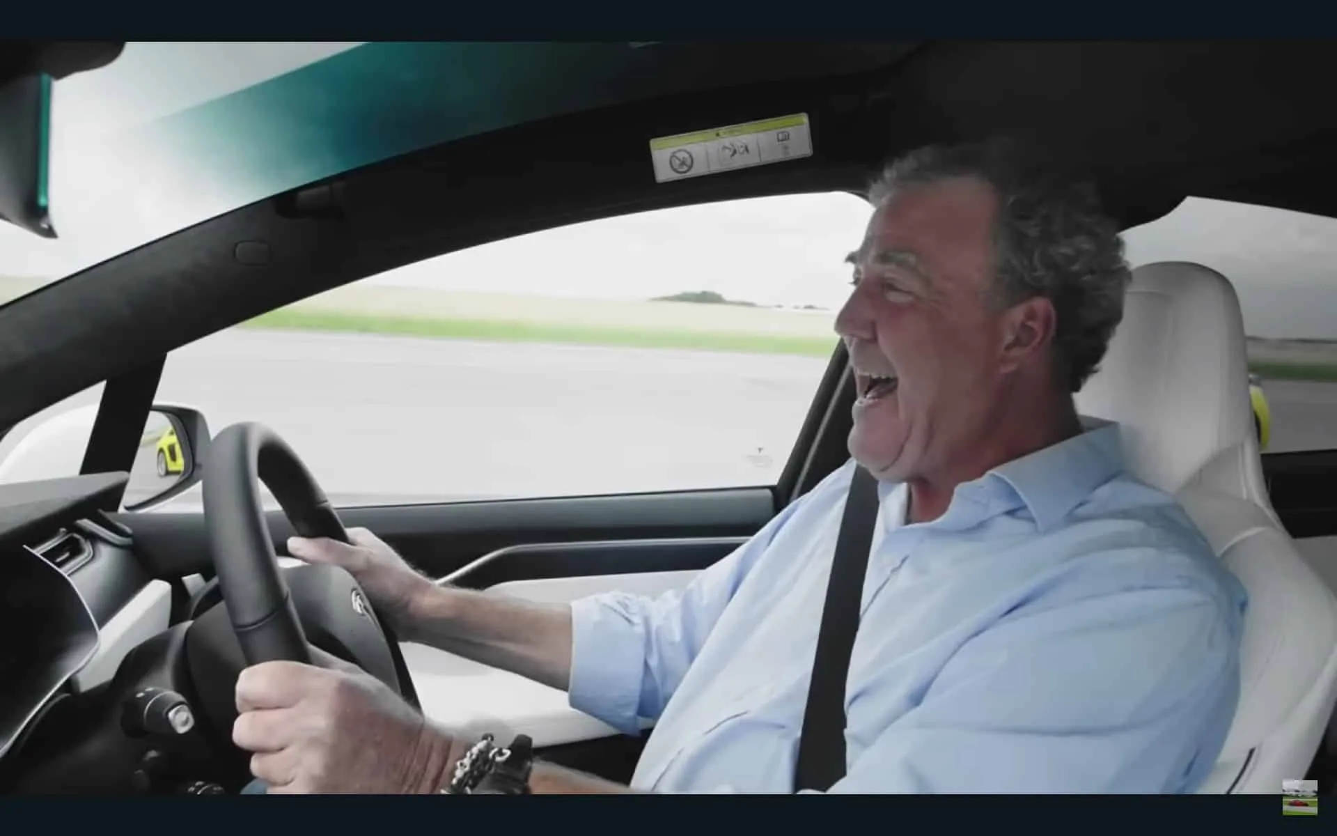 clarkson drives a tesla