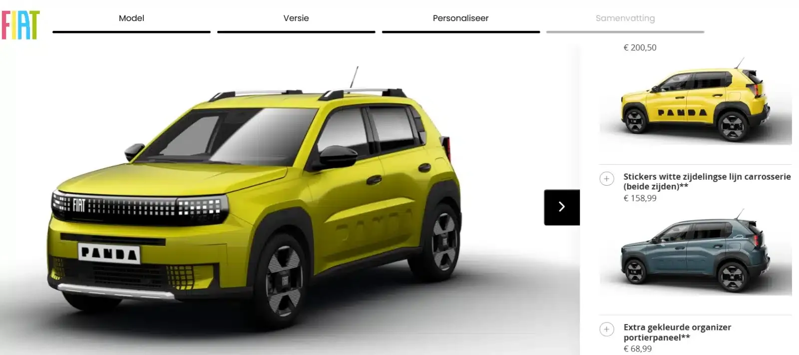 configuratore fiat grande panda