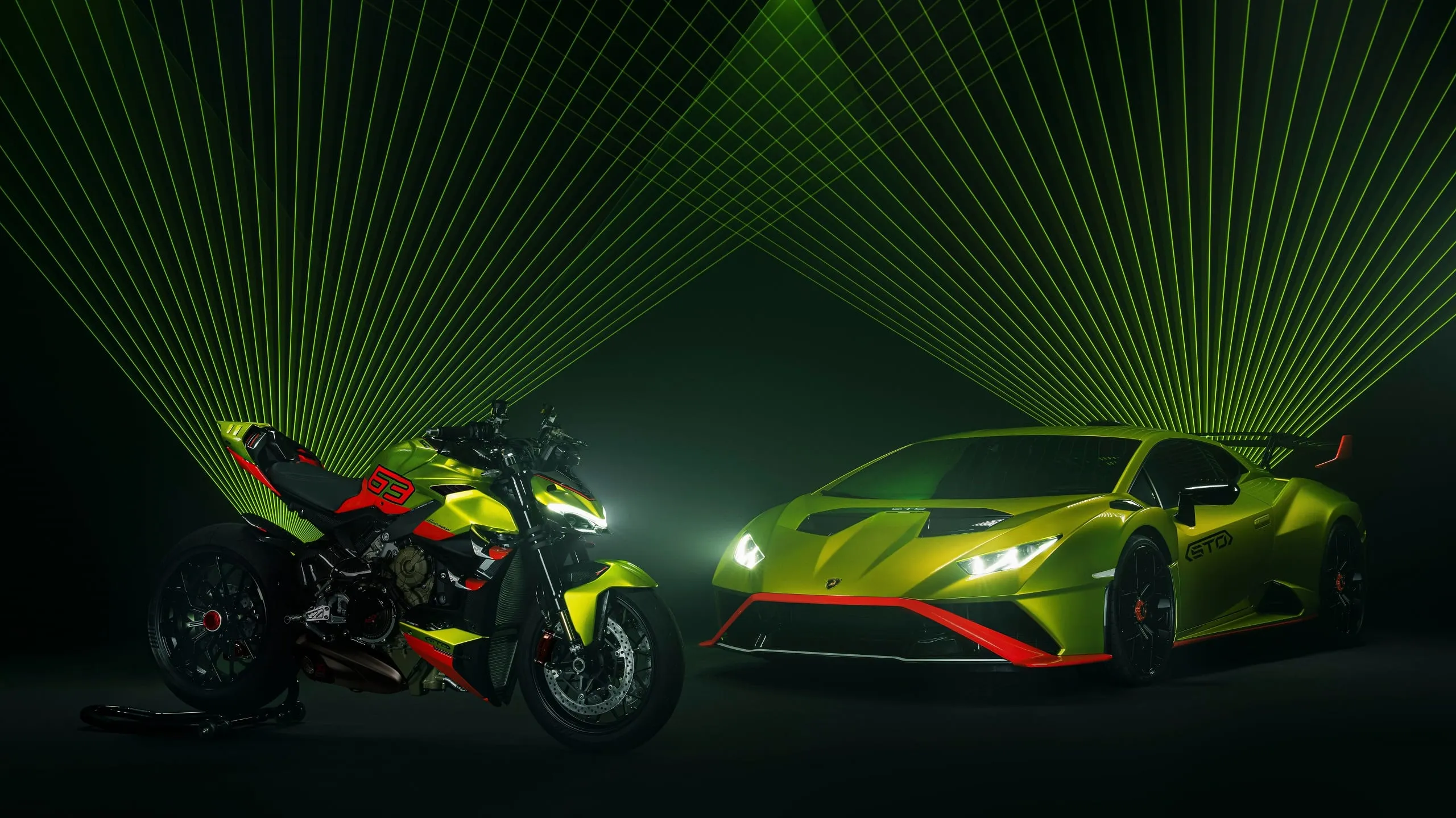 ducati v4 streetfighter lamborghini con huracan sto