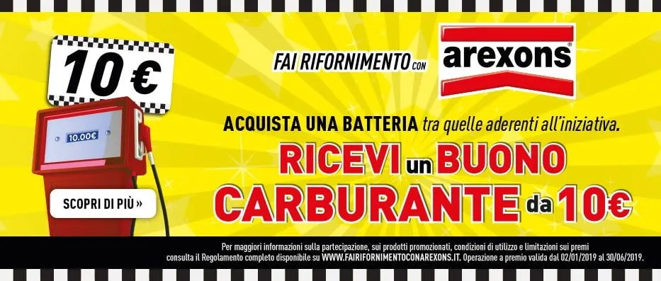 fai rifornimento con arexons