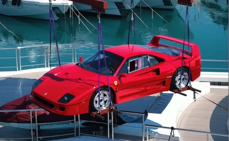 ferrari f40 yacht montecarlo