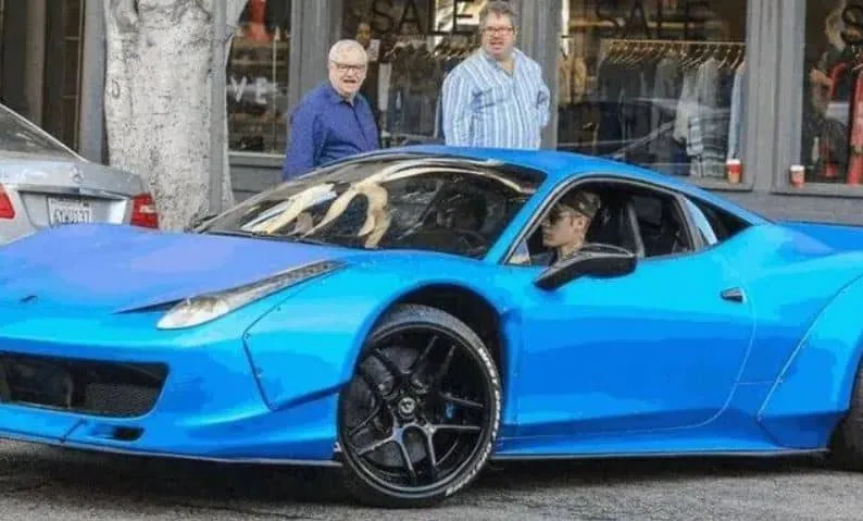 ferrari justin bieber