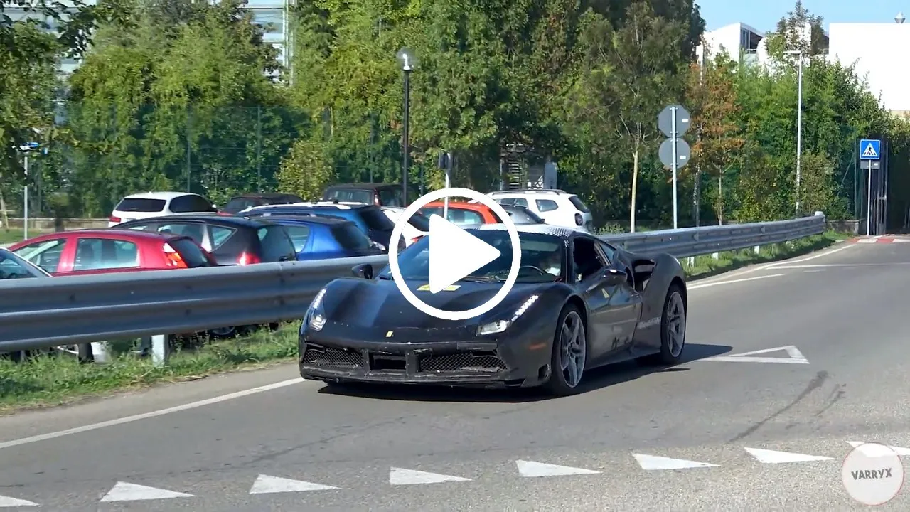 ferrari v6 hybrid mule test