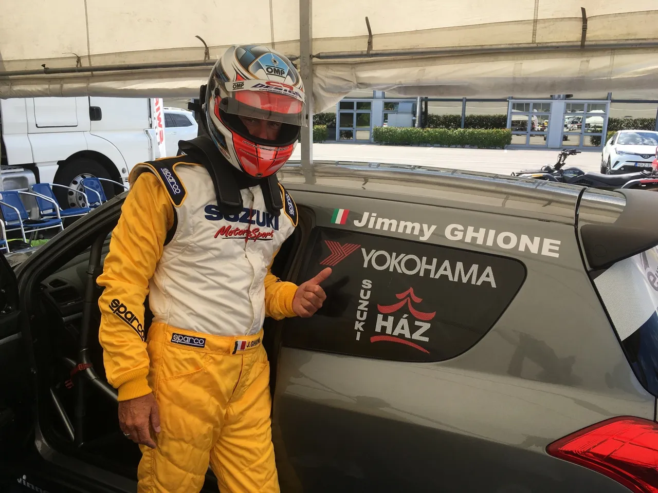 foto 3 jimmy ghione pilota suzuki alla swift cup europe