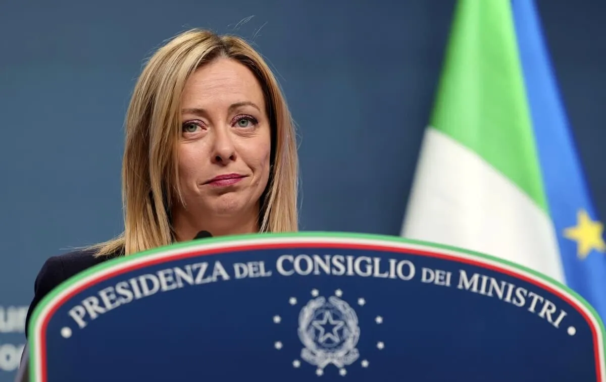 giorgia meloni in una foto di archivio la presse