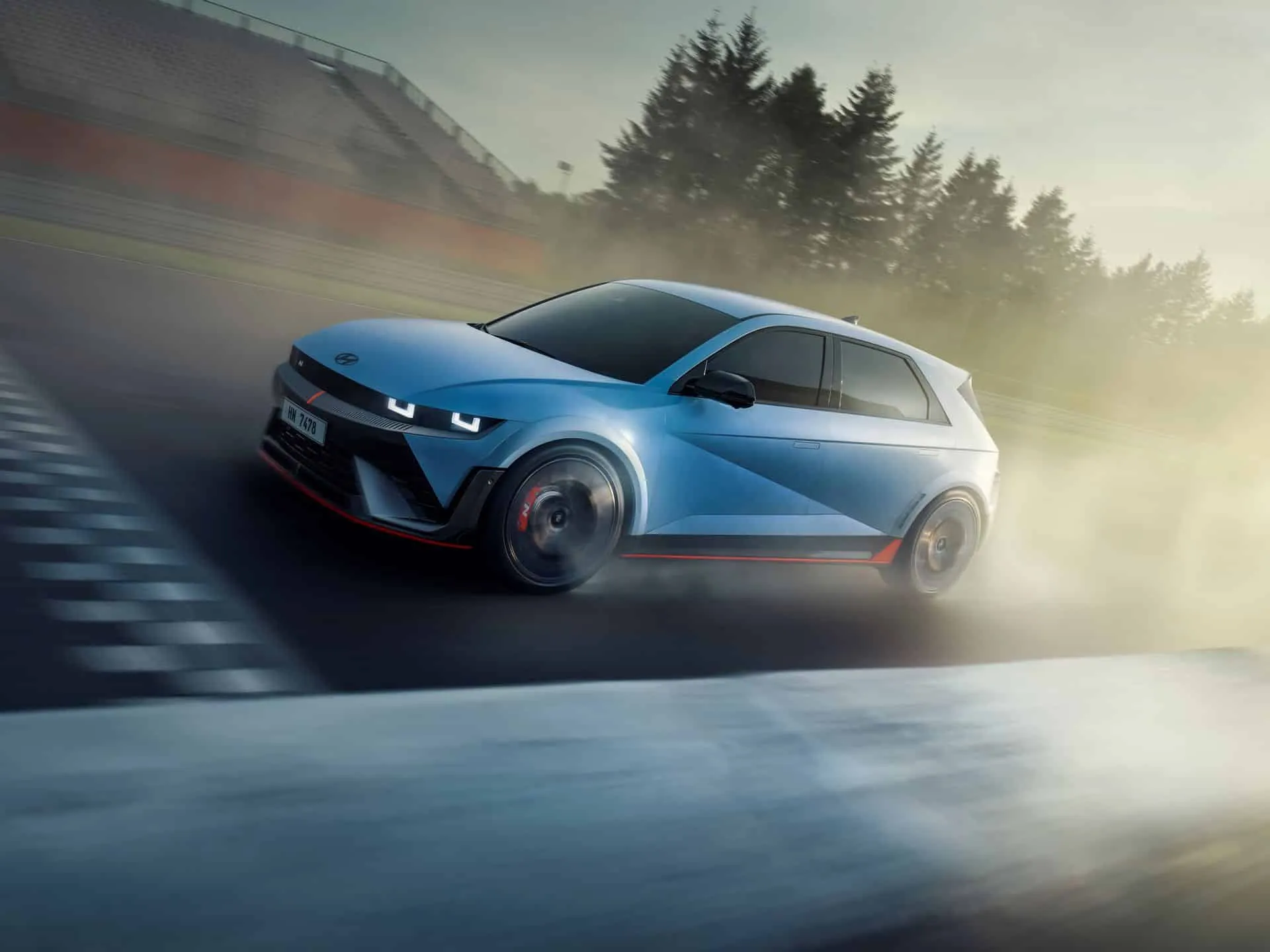 hyundai ioniq 5 n debut goodwood 2023 circuit exterior front 02