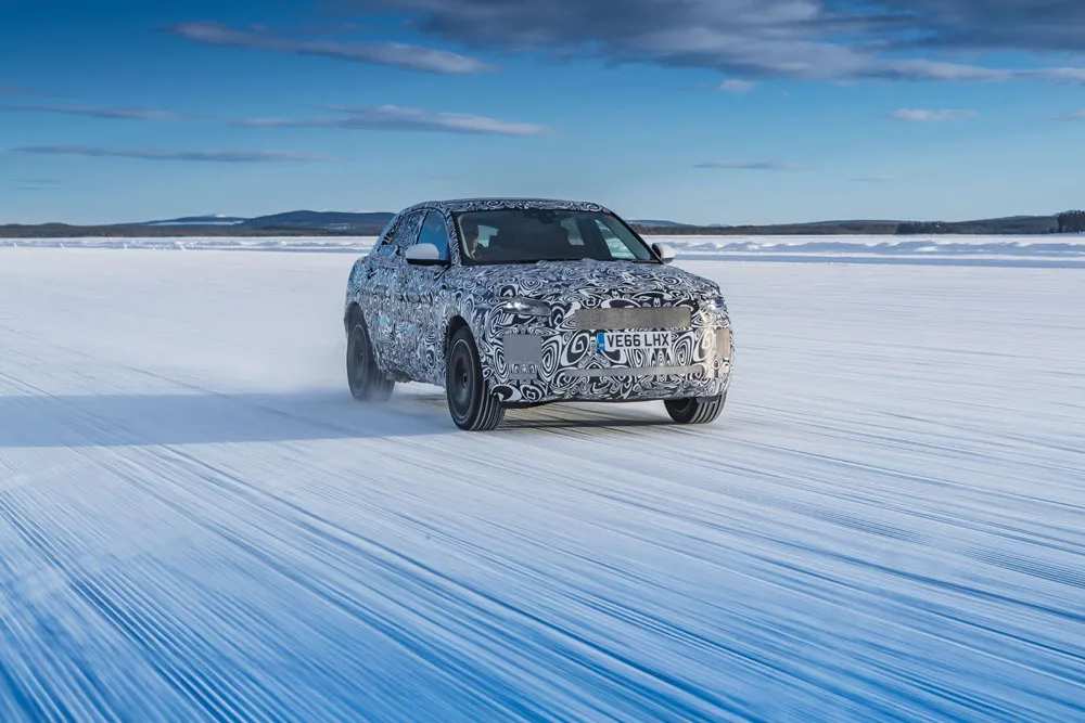 jaguar e pace testing arjeplog