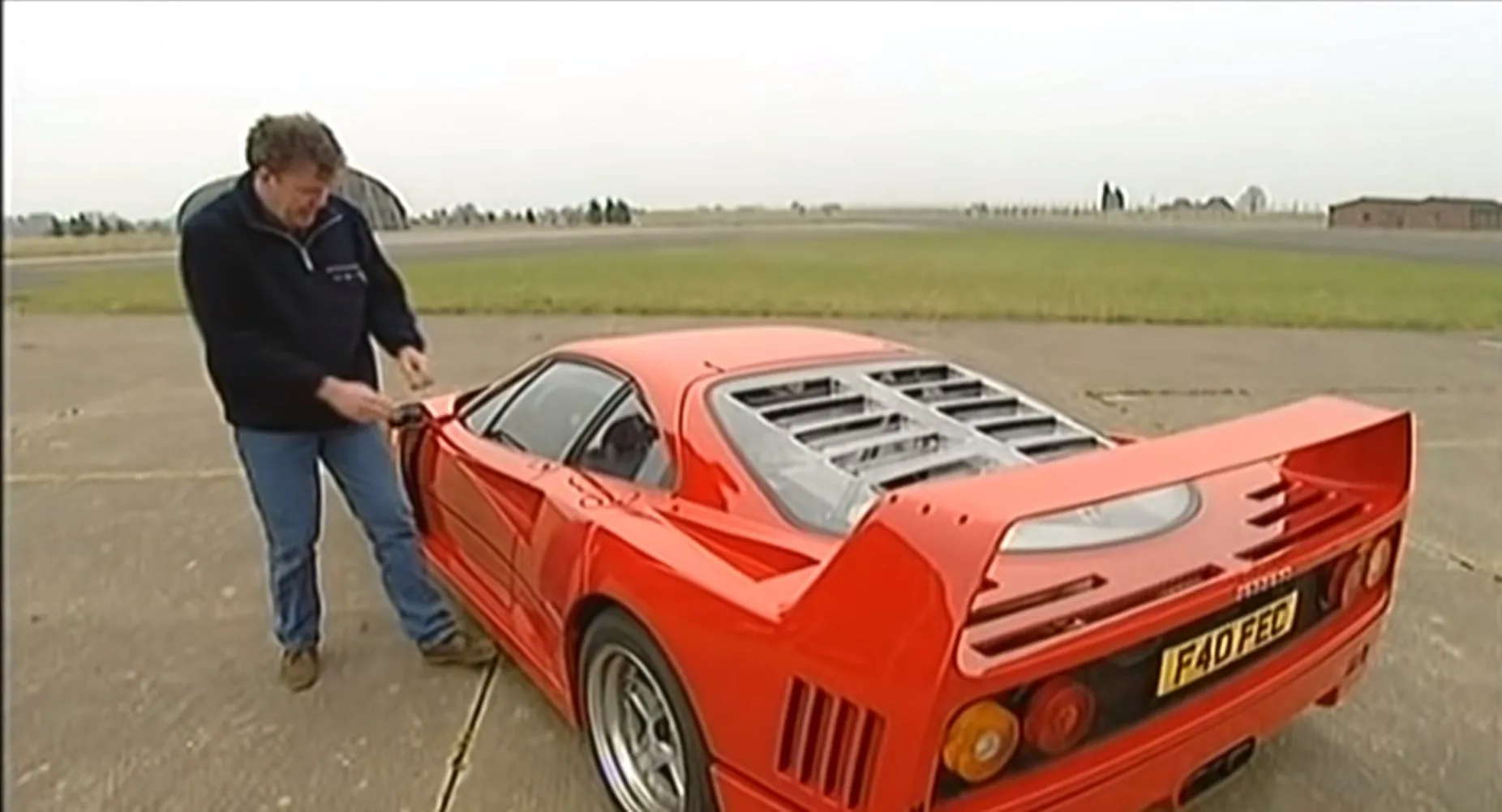 jeremy clarkson prova la ferrari f40