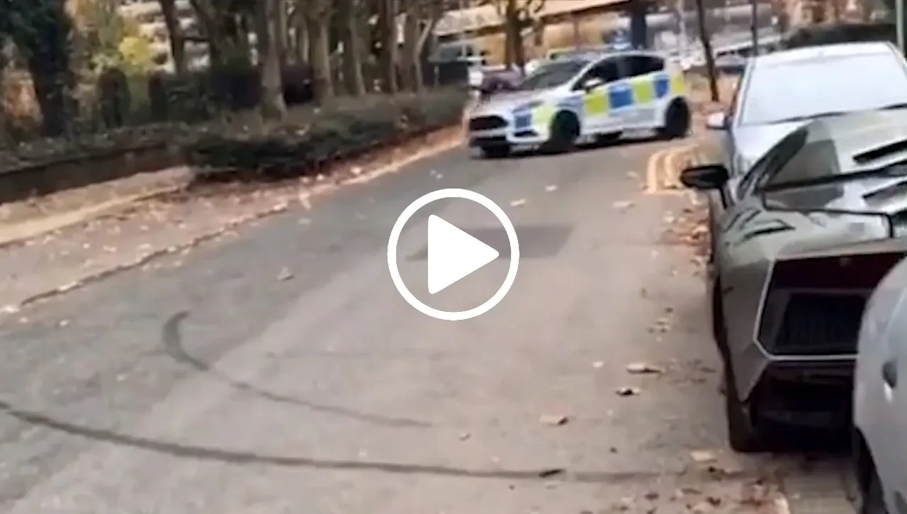 lamborghini escape from police