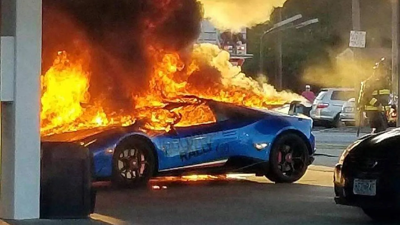 lamborghini huracan performante fire